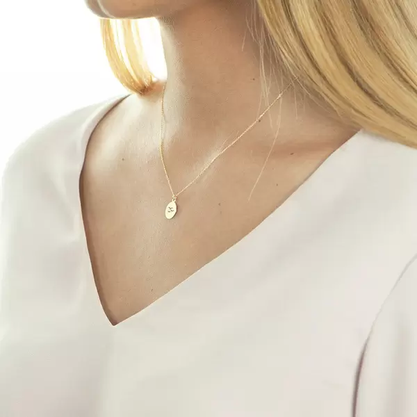 Leaf Jewelry Halskette Birds, 14 K Gelbgold Sonderangebot der Fabrik