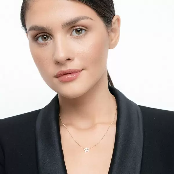 Leaf Jewelry Halskette Star, 14 K Gelbgold Schlussverkauf