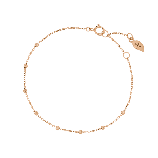 Leaf Jewelry Armkette Beads, 14K Rosegold Günstig kaufen