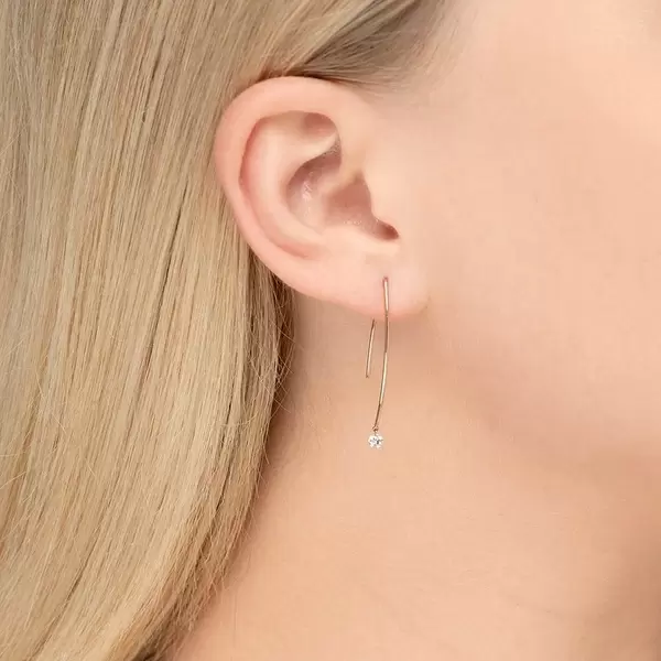 Leaf Jewelry Creole Pure M Diamant 18 K Roségold Begrenztes Angebot