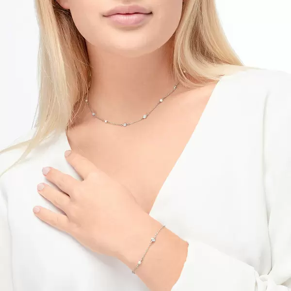 Leaf Jewelry Armkette Pure mit Süßwasserzuchtperlen, 925 Sterlingsilber Angebote