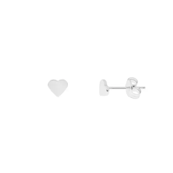 Leaf Jewelry Ohrstecker MINI, Herz, 925 Sterlingsilber Bis zu 60% Rabatt