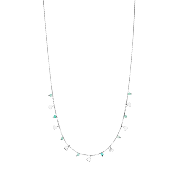 Leaf Jewelry Halskette Hearts Amazonit, 925 Sterlingsilber Bis zu 50% Rabatt