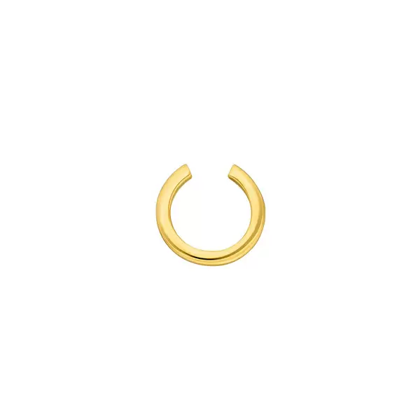 Leaf Jewelry Earcuff Basic, 10 mm, 18 K Gelbgold vergoldet Super Rabatt