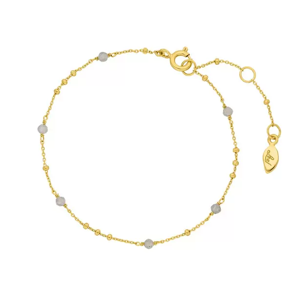 Leaf Jewelry Armkette Flying Gems, Labradorit, 18 K Gelbgold vergoldet Speichern exportieren