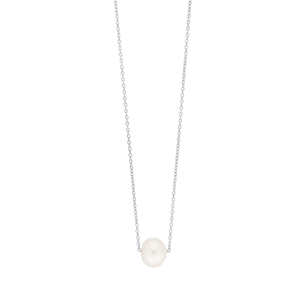 Leaf Jewelry Halskette Perlen Tropfen, 925er Silber Im Verkauf