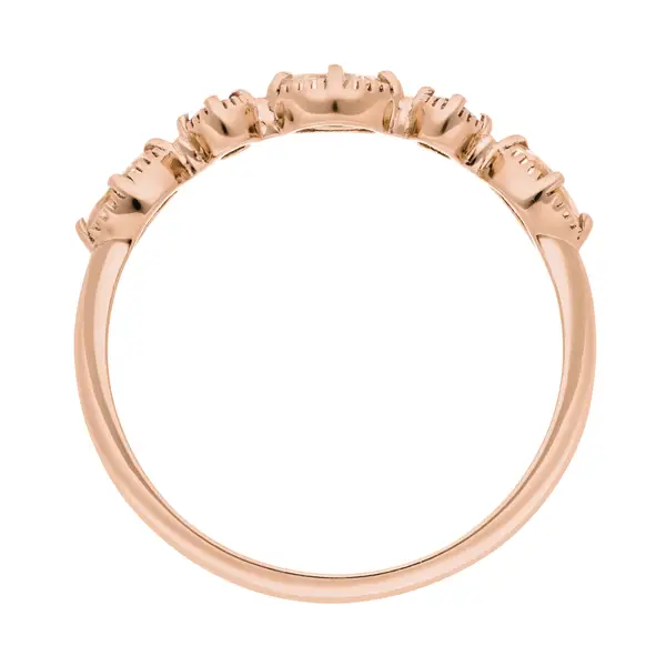 Leaf Jewelry Silber Ring, Oval Gems, Rosenquarz, Rosegold Versandkostenfrei