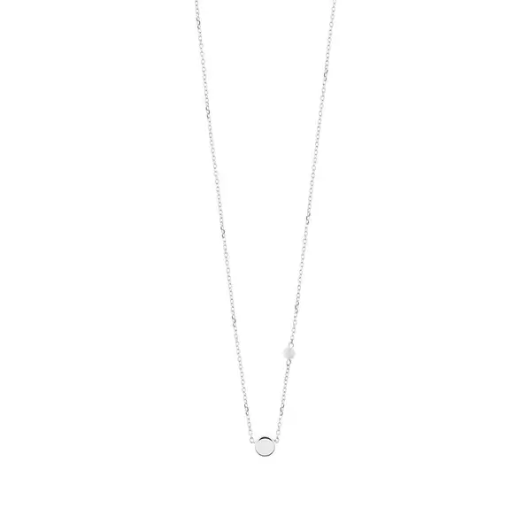 Leaf Jewelry Halskette Round mit Perle, 925 Sterlingsilber Top Angebot