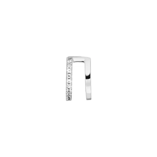 Leaf Jewelry Earcuff Double Line, Zirkonia, 925 Sterling Silber Wochenangebot
