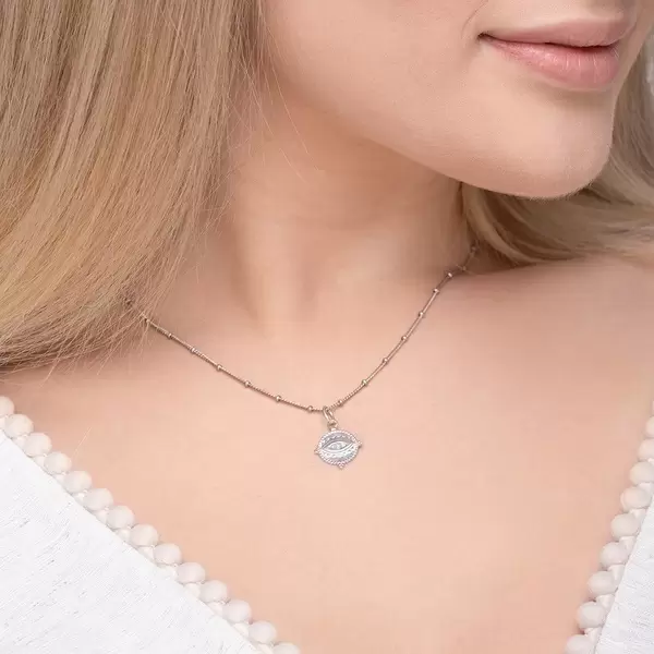 Leaf Jewelry Halskette Evil Eye, 45cm, 925 Sterlingsilber Bis zu 55% Rabatt