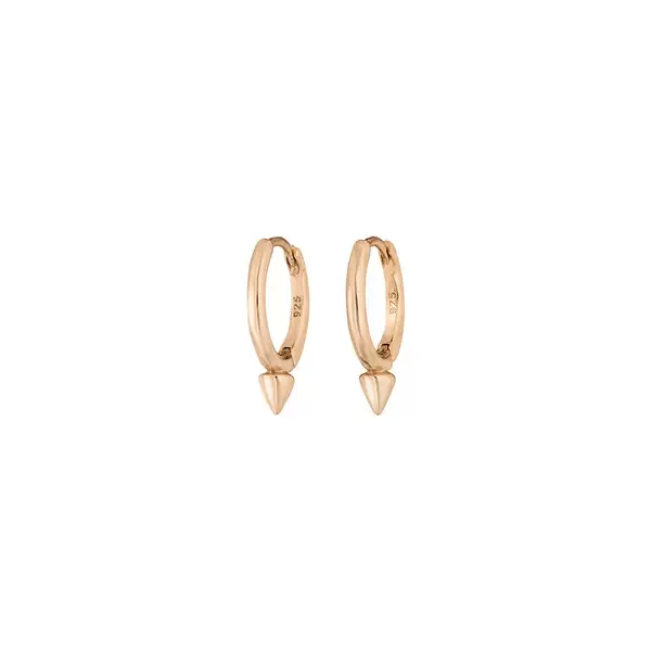 Leaf Jewelry Mini Creole Stud, 8mm, 18 K Rosegold vergoldet Discount Store für neue Produkte