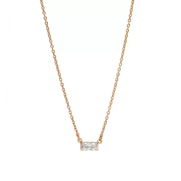 Leaf Jewelry Halskette SPARKLE, 18 K Rosegold vergoldet Clearance-Verkauf