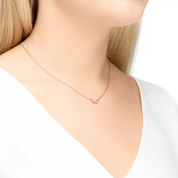 Leaf Jewelry Halskette SPARKLE, 18 K Rosegold vergoldet Clearance-Verkauf