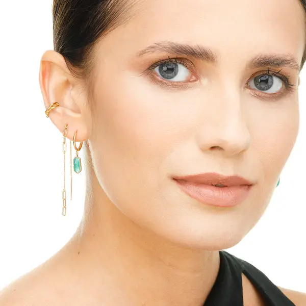 Leaf Jewelry Silber Earcuff, CHAIN im Angebot