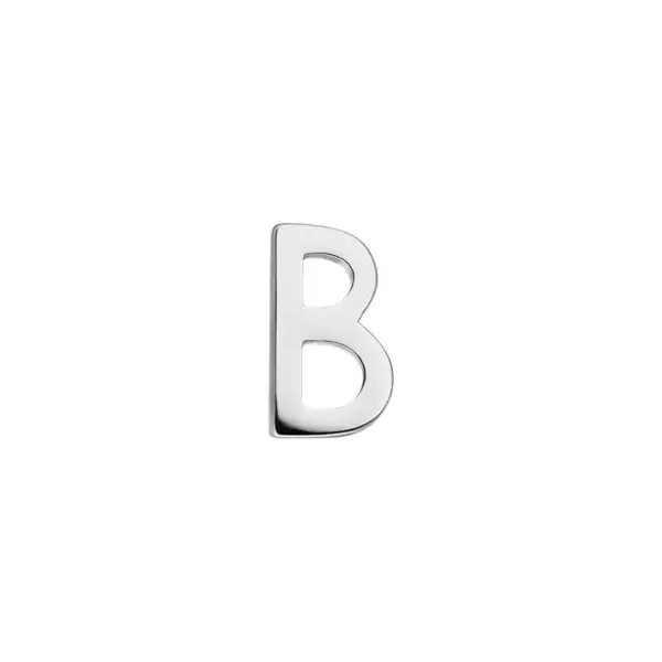Leaf Jewelry Buchstabenstecker, 925 Sterlingsilber, 1 Stück, B Günstiger Verkauf