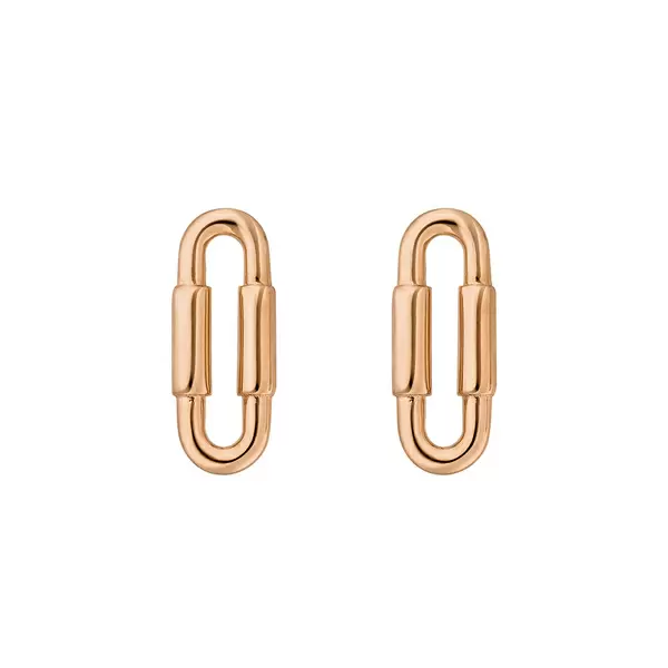 Leaf Jewelry Silber Ohrstecker, Rosegold, Karabiner Blitzverkäufe
