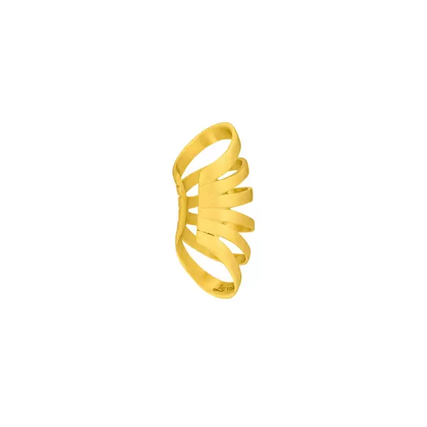 Leaf Jewelry Earcuff Rock, 18 K Gelbgold vergoldet Black Friday