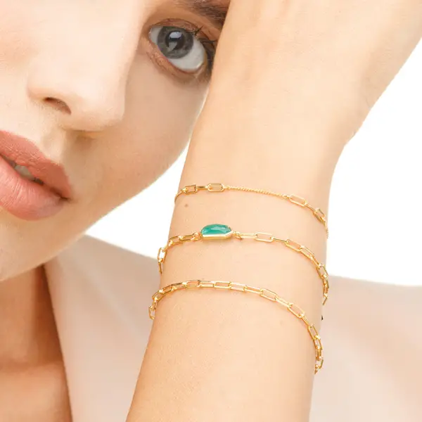 Leaf Jewelry Silber Armkette, CUBE II Bestseller