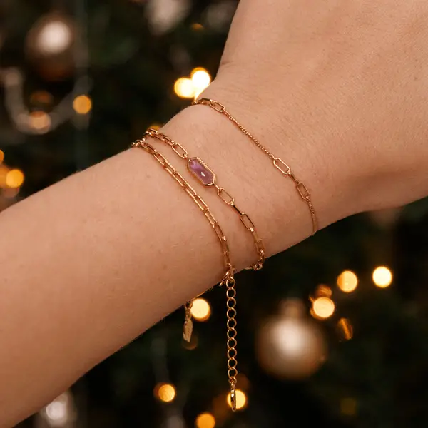 Leaf Jewelry Silber Armkette, CUBE II Bestseller