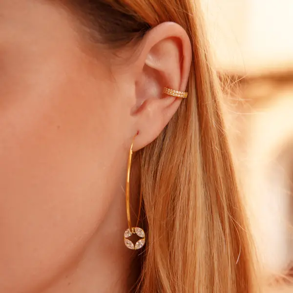 Leaf Jewelry Silber Earcuff, Zirkonia Super Sparpreis