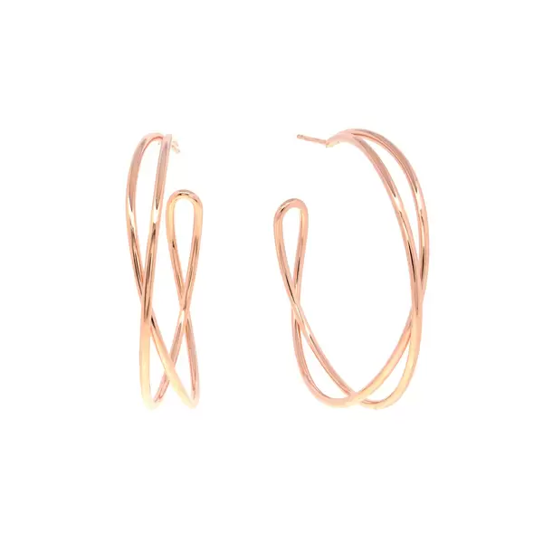 Leaf Jewelry Silber Creole, TUBE, Rosegold Letzte 3 Tage