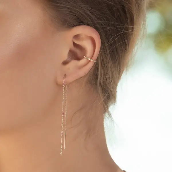 Leaf Jewelry Ohrhänger Flying Gems, Amethyst, 18 K Rosegold vergoldet Zeitbegrenzte Promotion