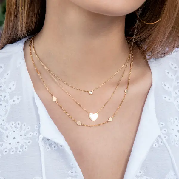 Leaf Jewelry Halskette Plättchen, kurz, Silber Bis zu 50% Rabatt