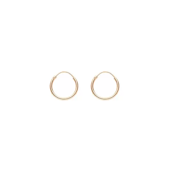 Leaf Jewelry Creole Pure, klein, 18 K Rosegold vergoldet Clearance-Verkauf