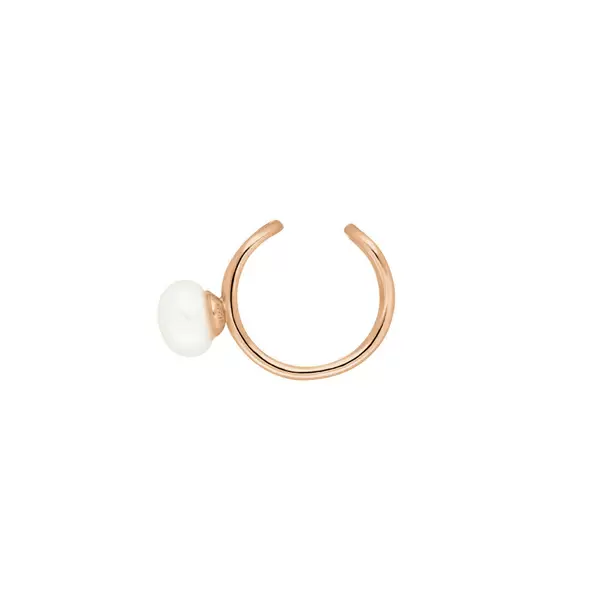 Leaf Jewelry Earcuff 2 Pearls, 18 K Rosegold vergoldet Verkauf