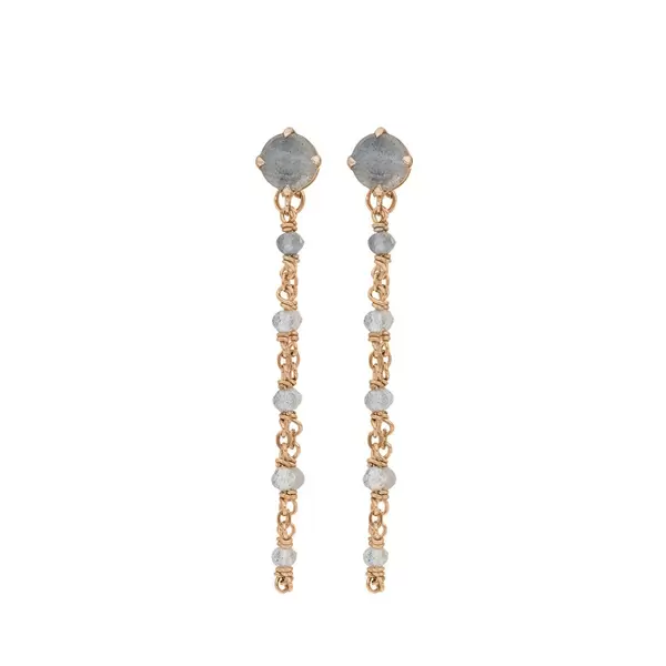 Leaf Jewelry Ohrhänger Flying Gem, Labradorit, 18 K Rosegold vergoldet Angebote