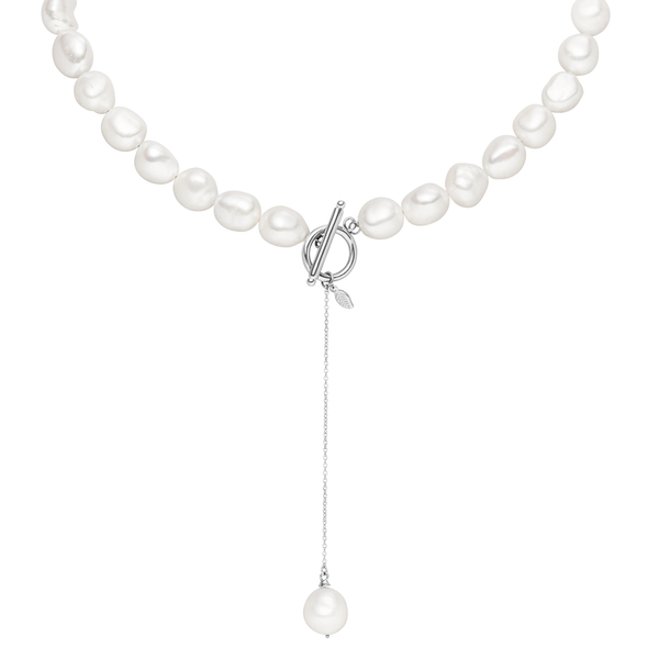 Leaf Jewelry Halskette Barockperle, 925 Sterlingsilber Sonderangebot