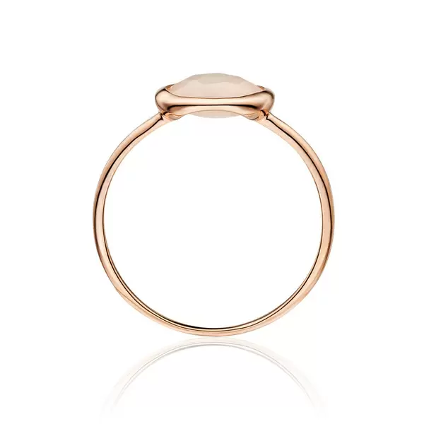 Leaf Jewelry Ring 14 K Roségold, Rosenquarz Bis zu 50% Rabatt