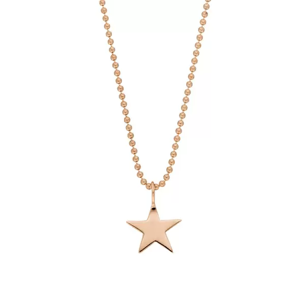 Leaf Jewelry Halskette STAR, 14 K Rosegold Super Rabatt