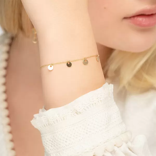 Leaf Jewelry Armkette Platelet, 14 K Gelbgold Riesige Rabatte