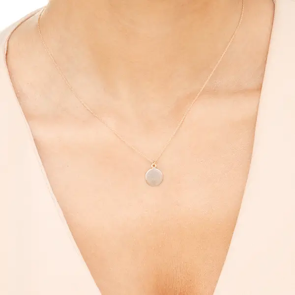 Leaf Jewelry Halskette Plate, 14 K Rosegold Black Friday Preise