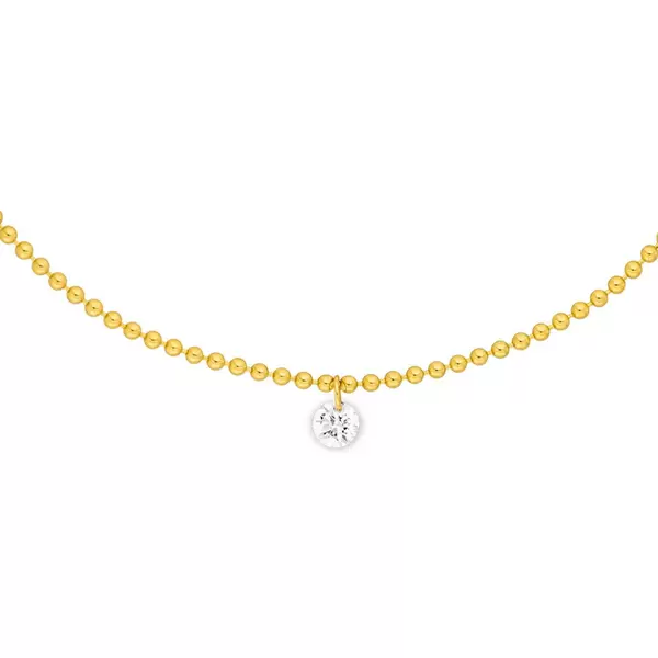 Leaf Jewelry Armkette Pure Ball Chain, Diamant, 14 K Gelbgold Rabatte dieses Monats