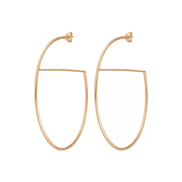 Leaf Jewelry Creole All Around, 18 K Rosegold vergoldet Limitierter Zeitrabatt