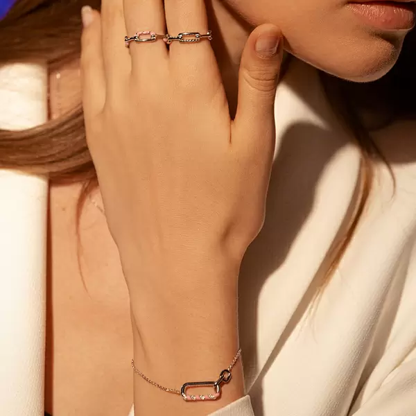 Leaf Jewelry Silber Armkette, Neon Twist Fabrikpreis