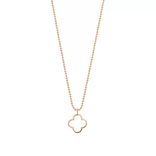 Leaf Jewelry Halskette GENTLE CLOVER, 14 K Rosegold Super Rabatt