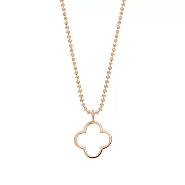 Leaf Jewelry Halskette GENTLE CLOVER, 14 K Rosegold Super Rabatt