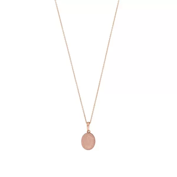 Leaf Jewelry Halskette Cabochon II, 14 K Rosegold, Rosenquarz 2025