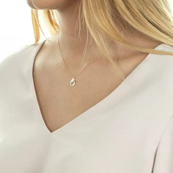 Leaf Jewelry Halskette Heart, 14 K Rosegold Online
