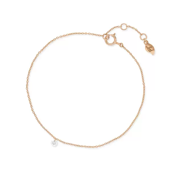 Leaf Jewelry Armkette Pure Diamanten, 18 K Rosegold Fabrikverkauf