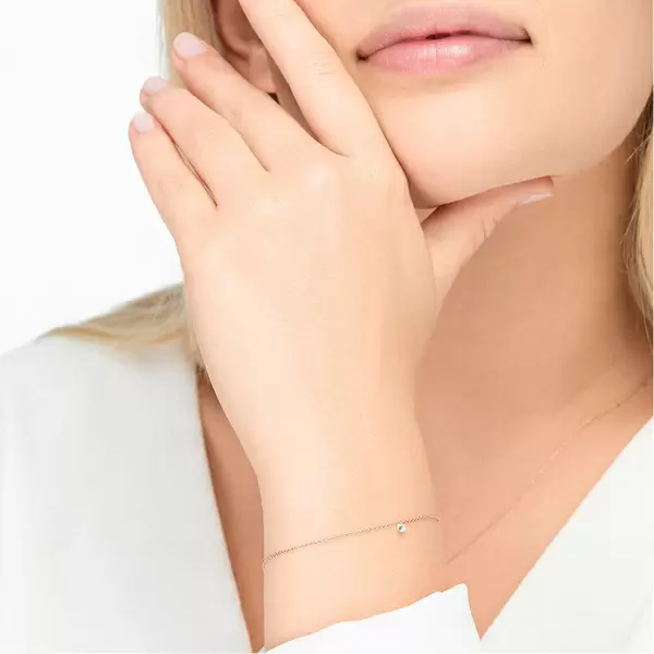 Leaf Jewelry Armkette Pure Diamanten, 18 K Rosegold Fabrikverkauf
