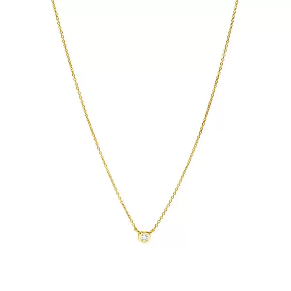 Leaf Jewelry Halskette "my first diamond", 14 K Gelbgold Saisonschlussverkauf