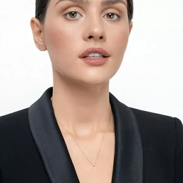 Leaf Jewelry Halskette "my first diamond", 14 K Gelbgold Saisonschlussverkauf