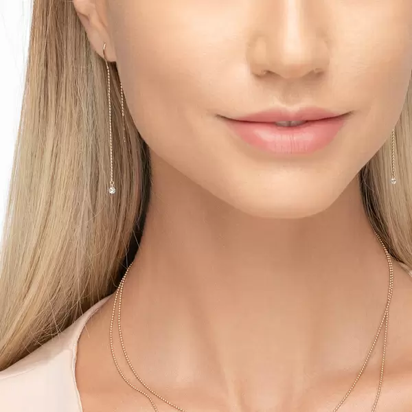 Leaf Jewelry Ohrringe Pure Ball Chain, 14 K Gelbgold Jubiläumsangebot