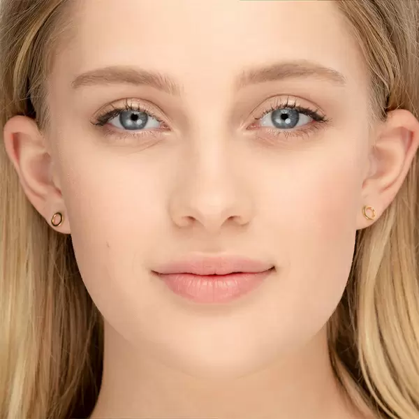 Leaf Jewelry Ohrstecker Circle, 14 K Gelbgold Kauf eins, bekomm eins gratis