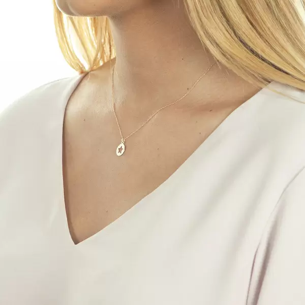 Leaf Jewelry Halskette Star, 14K Rosegold Begrenzte Freigabe