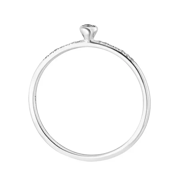 Leaf Jewelry Ring Petite, White Diamond, 14 K Weißgold Bis zu 50% Rabatt